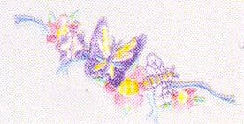JKM Butterfly/Floral Multi Applique (Stick On)