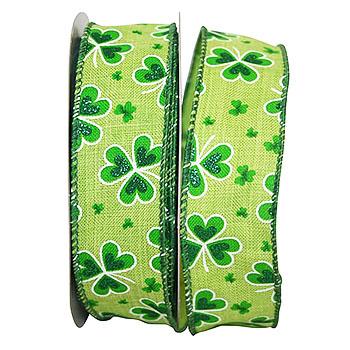 St. Patrick's Ribbon | St. Patrick's Linen Delight Wire Edge – JKM ...