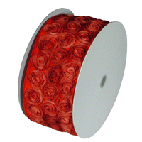 JKM Rose Petal Ribbon with Wire Edge - 4"