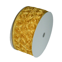 JKM Rose Petal Ribbon with Wire Edge - 4"