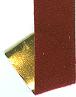 C & G Craft Velvet Ribbon with Poly Gold Backing - Waterproof
