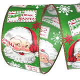 JKM Vintage Letters to Santa Ribbon Wire Edge