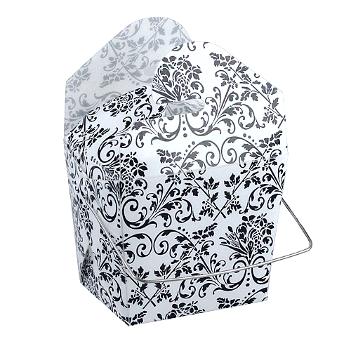 JKM Take Out Boxes - Damask Print
