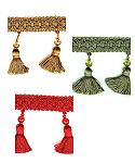 Wrights Tassel Fringe with Bead - 2 1/2" Width