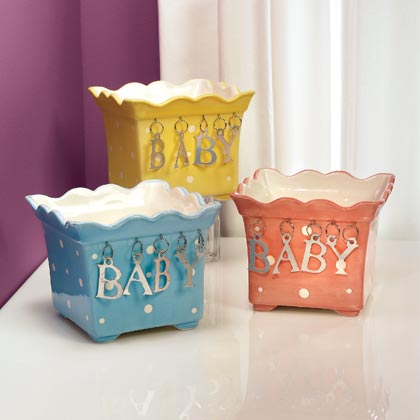 JKM Baby Polka Dot Square Planter