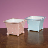 JKM Polka Dot Square Planter