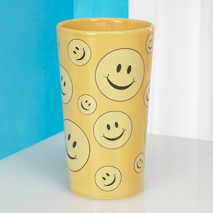 JKM Smiley Face Vase
