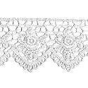 Wrights Scalloped Rose Venice - 1 1/2"