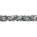 Wrights Sequin Cupped Scroll - 3/8"