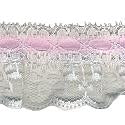 Wrights Ruffle with Ribbon - 1 3/4"