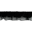 Wrights Stretch Ruffle with Sequin - 3/4"