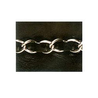 Wrights Pleather Band with Chain - 1 1/4"