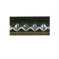 Wrights Pyramid Studded Pleather Band - 3/4"