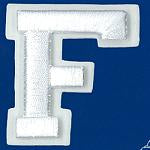 Wrights Letter F Raised Embroidery