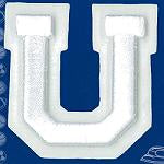 Wrights Letter U Raised Embroidery