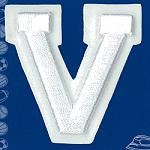 Wrights Letter V Raised Embroidery