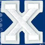 Wrights Letter X Raised Embroidery