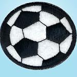 Wrights Large Soccerball Black/White