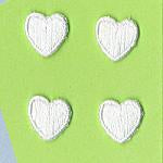 Wrights Mini Hearts White