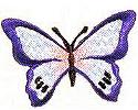 JKM Blue Butterfly Applique (Stick On)