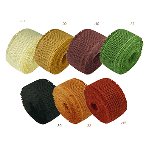 JKM Jute Ribbon with Fringe Like Edge