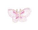 JKM Mini Pink Butterfly Applique (Stick On)