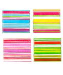 JKM Stripe Bright Ribbon with Wire Edge