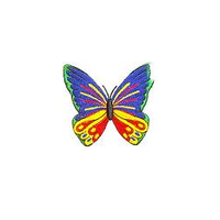JKM Large Multi Butterfly Applique Iron On