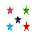 JKM Medium Star with Gold Outline Applique (Stick On)