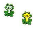 JKM Small Smiling Frog Applique (Iron On)