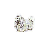 JKM Long Haired Dog Applique Iron On