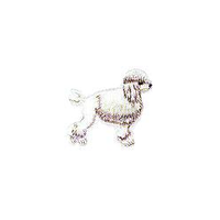 JKM Poodle Applique Stick On