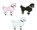 JKM Medium Poodle Applique (Iron On)