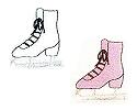 JKM Ice Skate Applique (Stick On)