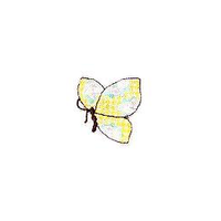 JKM Light Colored Butterfly Applique Stick On