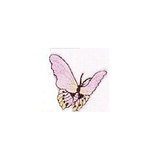 JKM Lavender Butterfly Applique Stick On