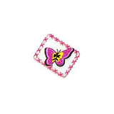 JKM Hot Pink Butterfly in Frame Applique Stick On