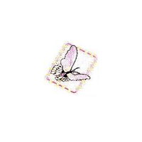 JKM Lavender Butterfly in Frame Applique Iron On