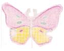 JKM Pink/Yellow Pastel Butterfly Applique (Stick On)