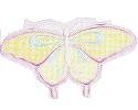 JKM Yellow Pastel Multi Butterfly Applique (Iron On)