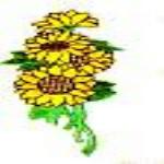 JKM Sunflowers Bunch on Stem Applique (Stick On)