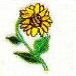 JKM Small Sunflower on Stem Applique (Stick On)