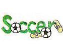 JKM Green Soccer Applique (Iron On)