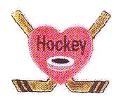 JKM Love Hockey Applique (Stick On)