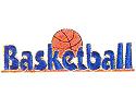 JKM Blue Basketball Applique Stick On