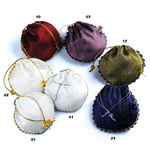 JKM Silky Metallic Round Pouches