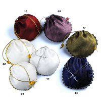 JKM Silky Metallic Round Pouches