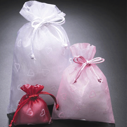 JKM Sheer Gift Bags with Hearts