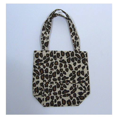 JKM Leopard Print Cotton Bags