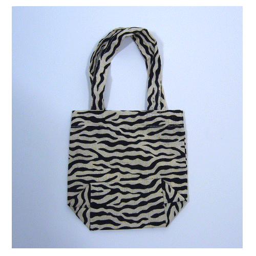 JKM Zebra Print Cotton Bags